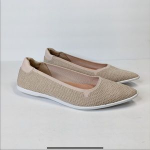 Cole Haan ZeroGrand Skimmer Flats 10 Knit Slip On Knit Pointed Toe W13337